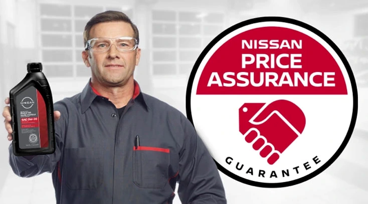 Nissan oil and filter change price match guarantee