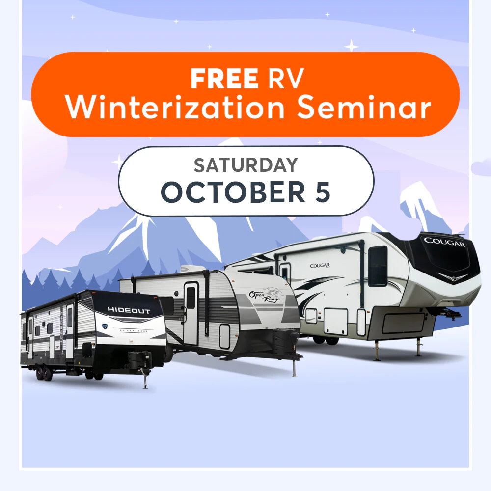 Free RV Winterization Seminar Saturday October 5