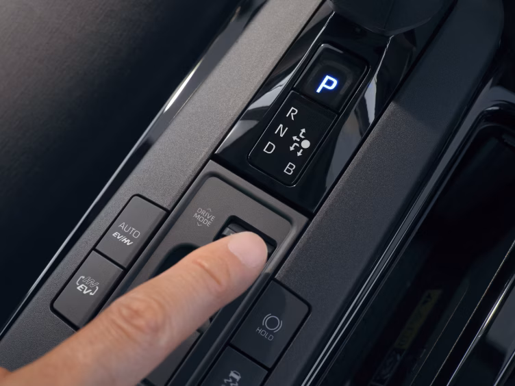 Toyota on the Trail - 2026 Prius Plug-In Hybrid interior drive modes