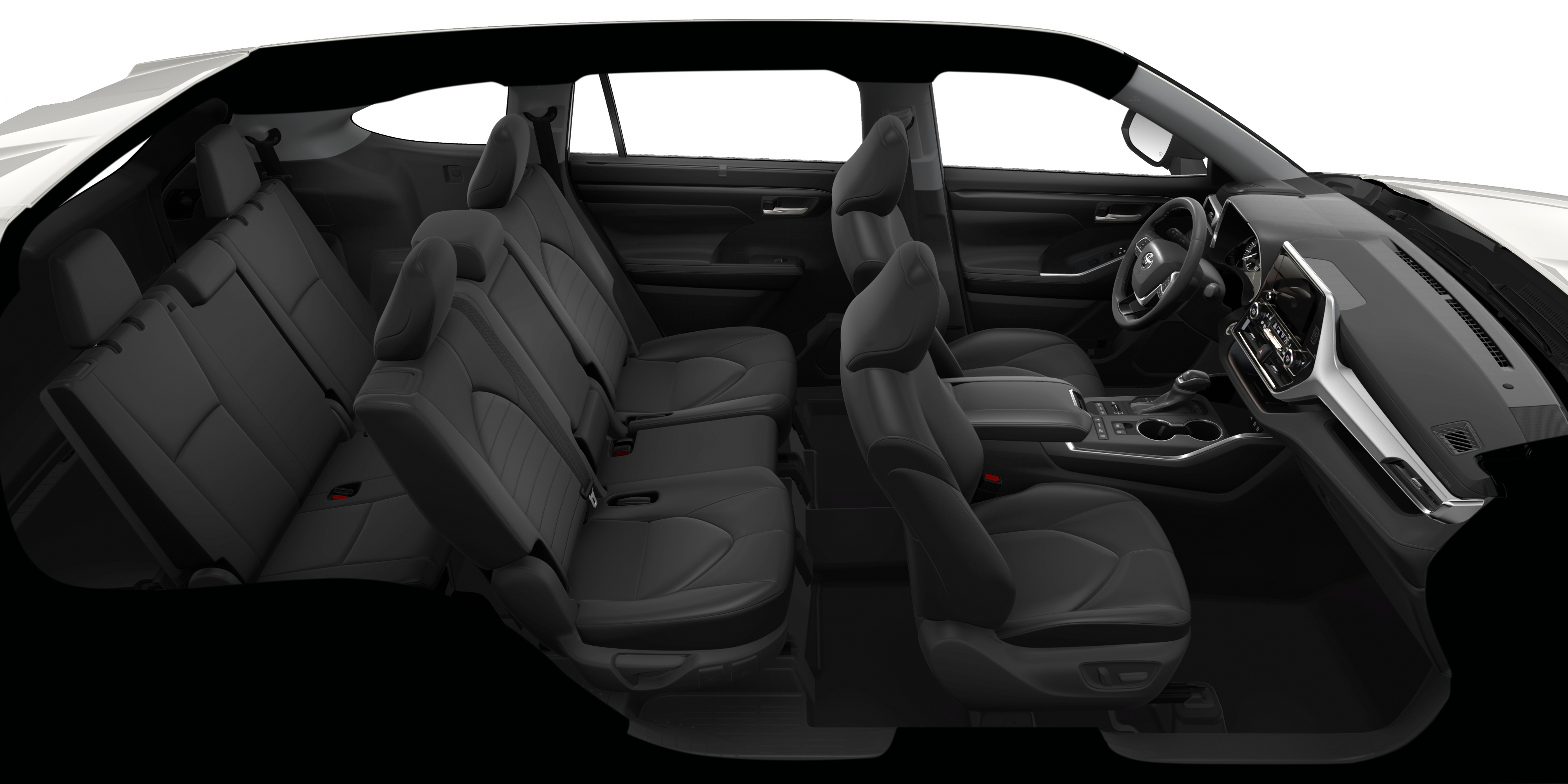 Toyota on the Trail 2026 Toyota Highlander interior 3-rows