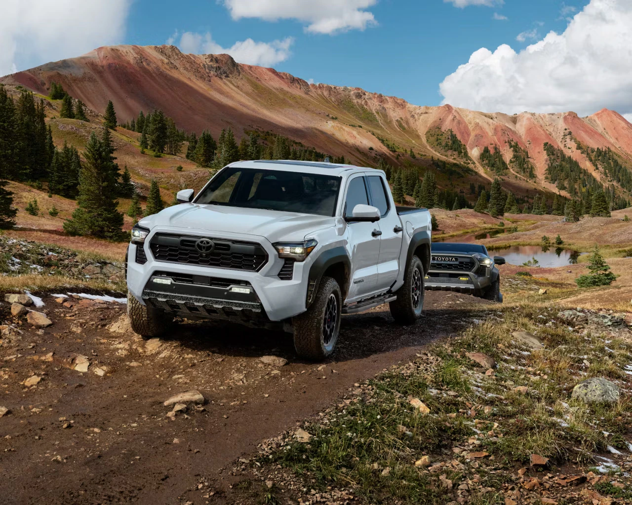 Toyota 2026 Tacoma TRD Off Road Premium White Hybrid Trailhunter Outside Exterior