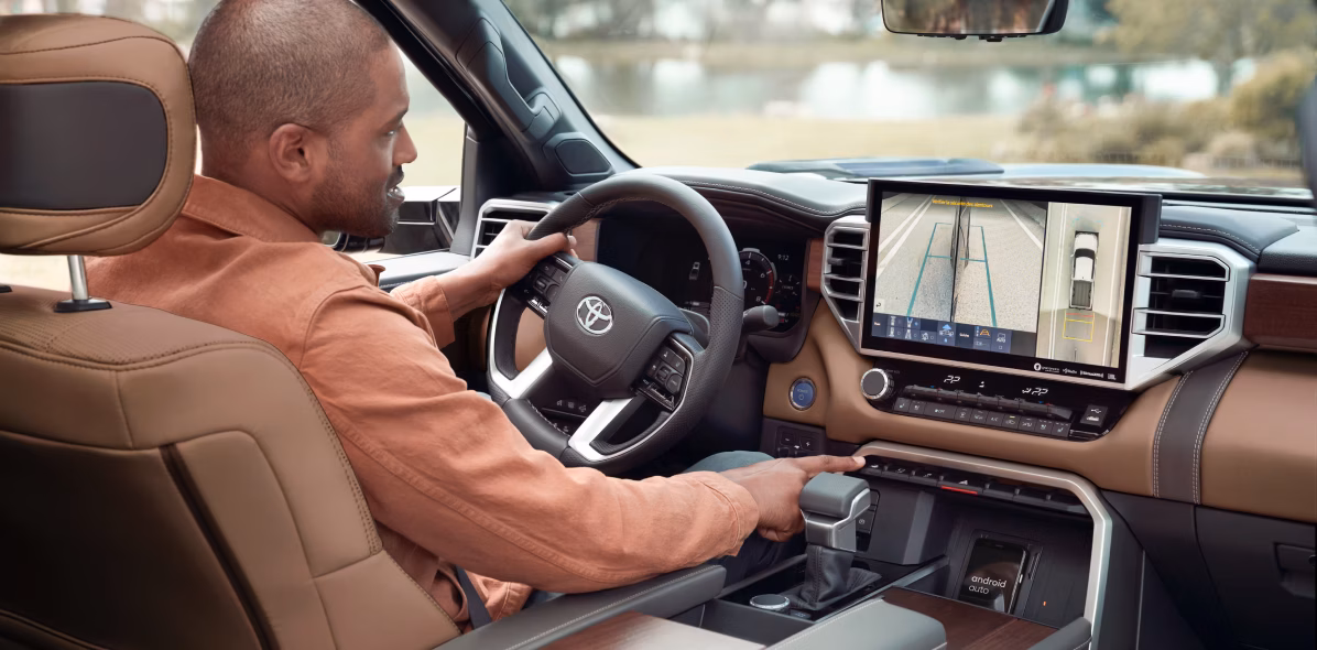 Toyota on the Trail - 2026 Tundra interior panoramic view monitor