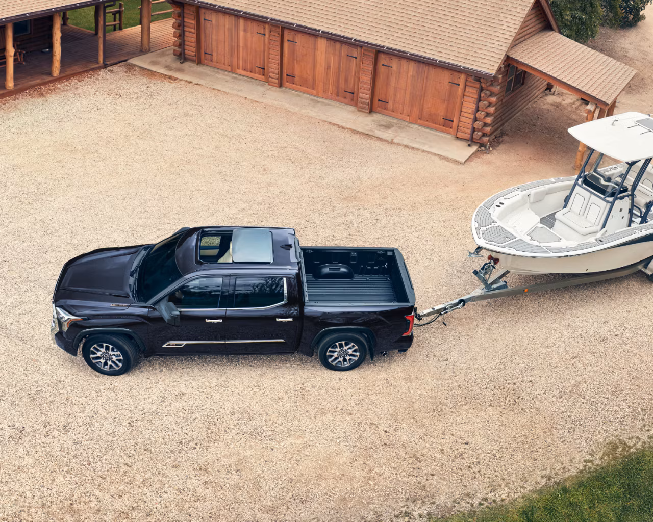 Toyota on the Trail - 2026 Tundra towing a boat