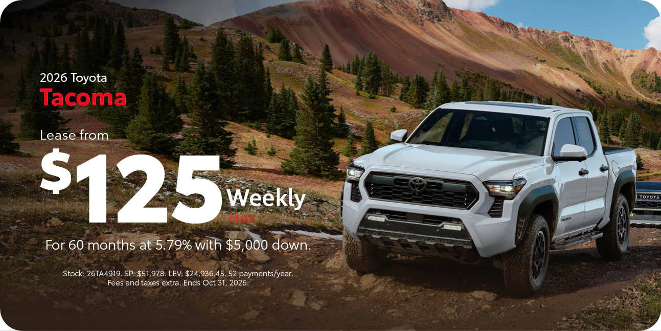 2026 Toyota Tacoma | Lease from $125 weekly + tax