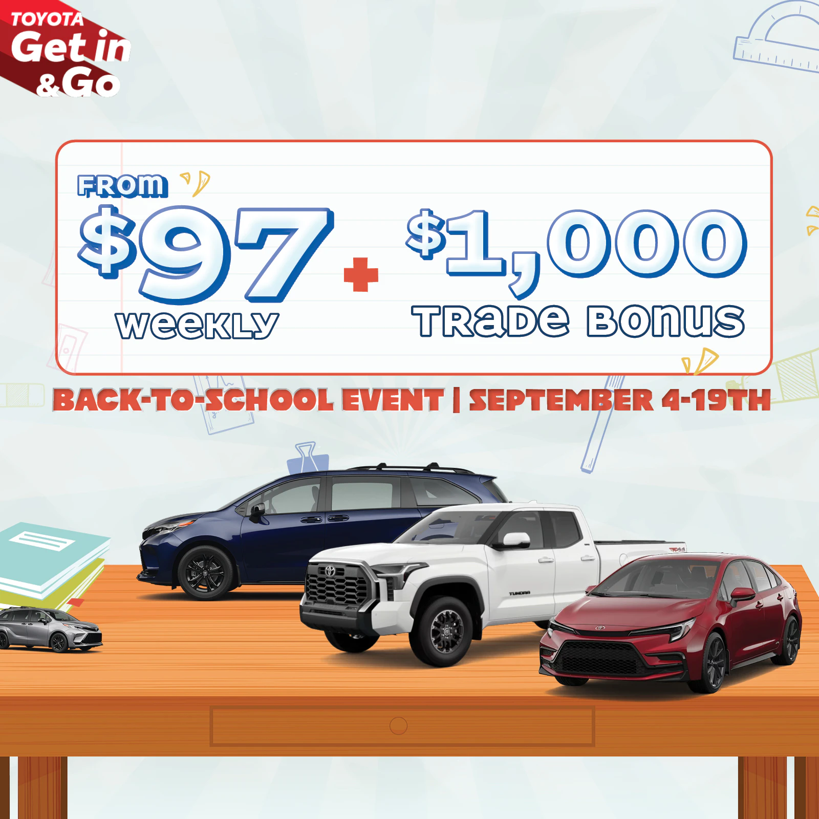 Macleod Trail Toyota Back to School Sale