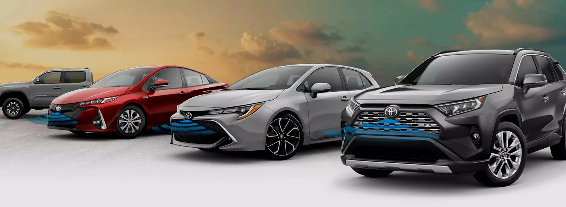 Lineup of Toyotas | Toyota Safety Sense