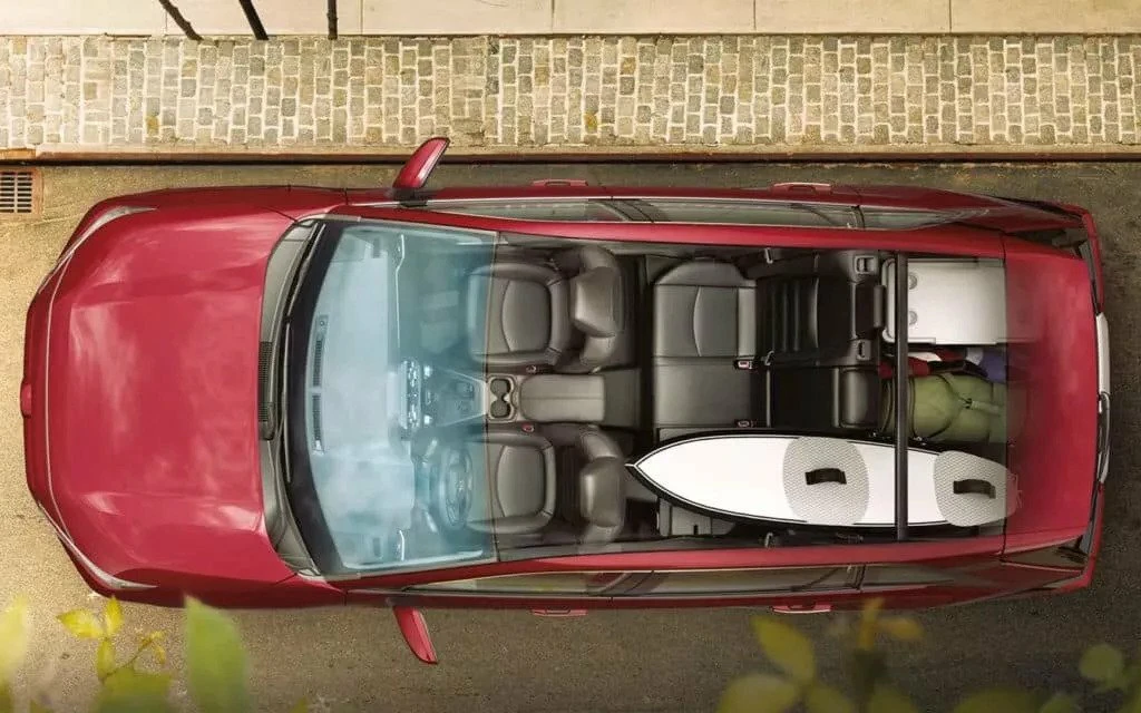 Top view of a Toyota