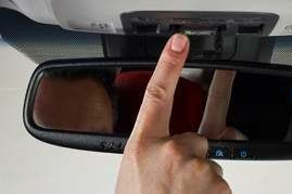 Rearview mirror. Toyota Safety Connect