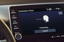 Toyota Navigation in use